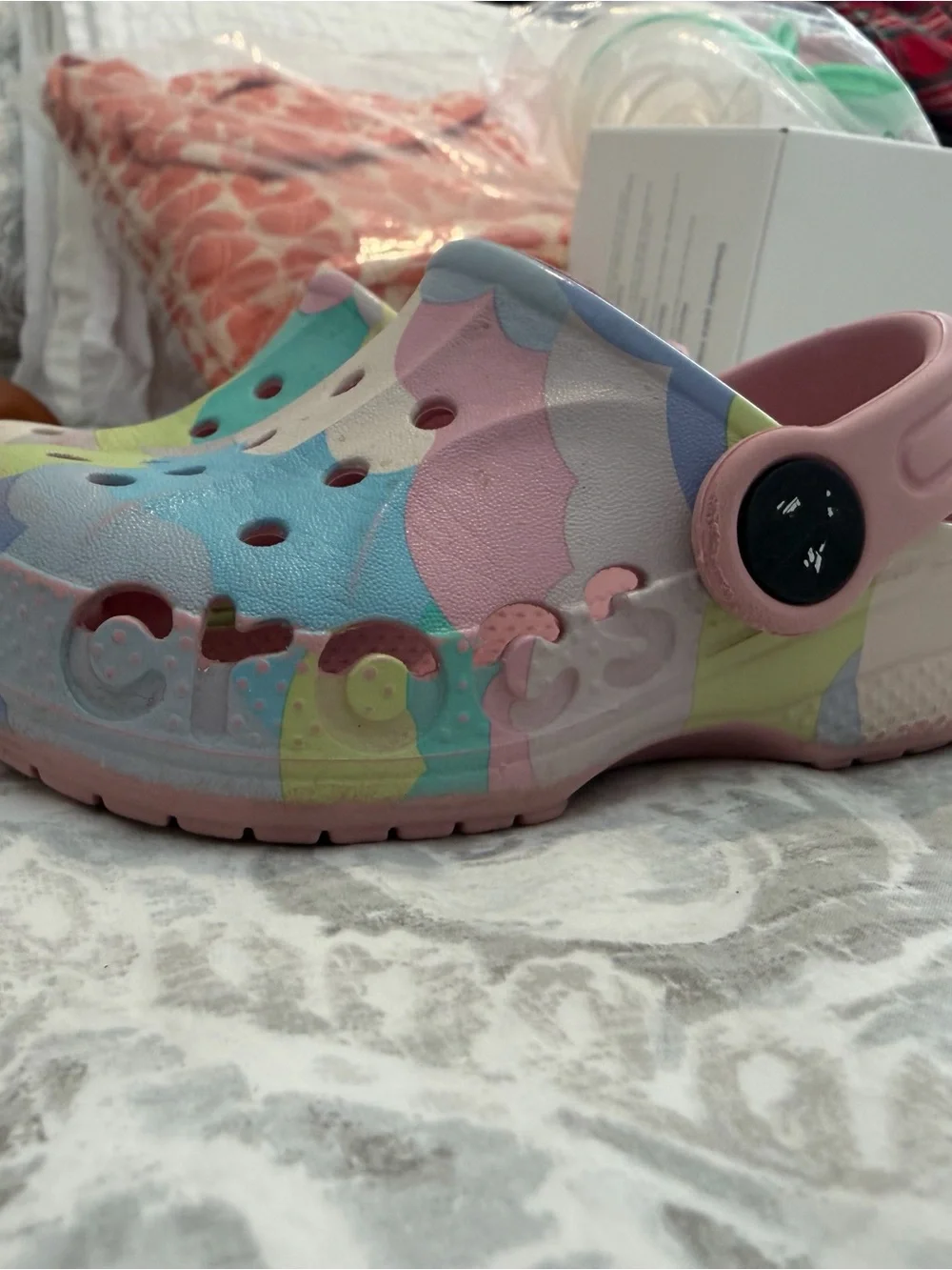 CROCS Kids Classic Clog - Pastel Multi Pink Blue Green